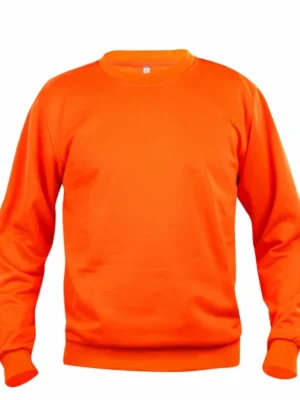 Sweatshirt rund hals 65% poly/35% bomull
